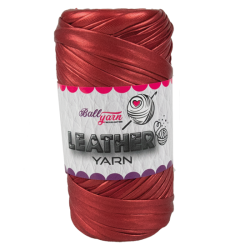 LEATHER YARN -MAT KIRMIZI