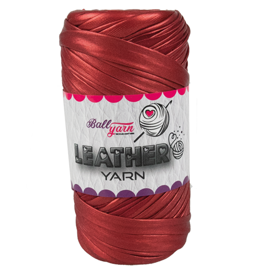 LEATHER YARN -MAT KIRMIZI