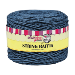 STRİNG RAFFİA- KOT MAVİ