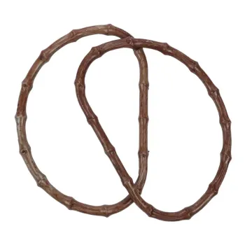 AHŞAP GÖRÜNÜMLÜ D MODEL TIRTIKLI ÇANTA SAPI