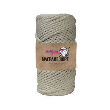 3 mm Macrame Rope 250 gr - Açık Bej