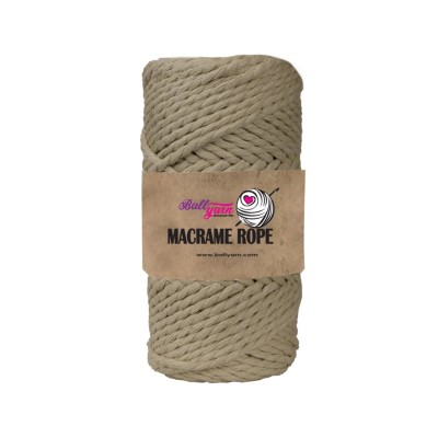 3 mm Macrame Rope 250 gr - Koyu Bej