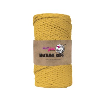 3 mm Macrame Rope 250 gr - Sarı