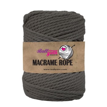 3 mm Macrame Rope 500 gr - Koyu Bej