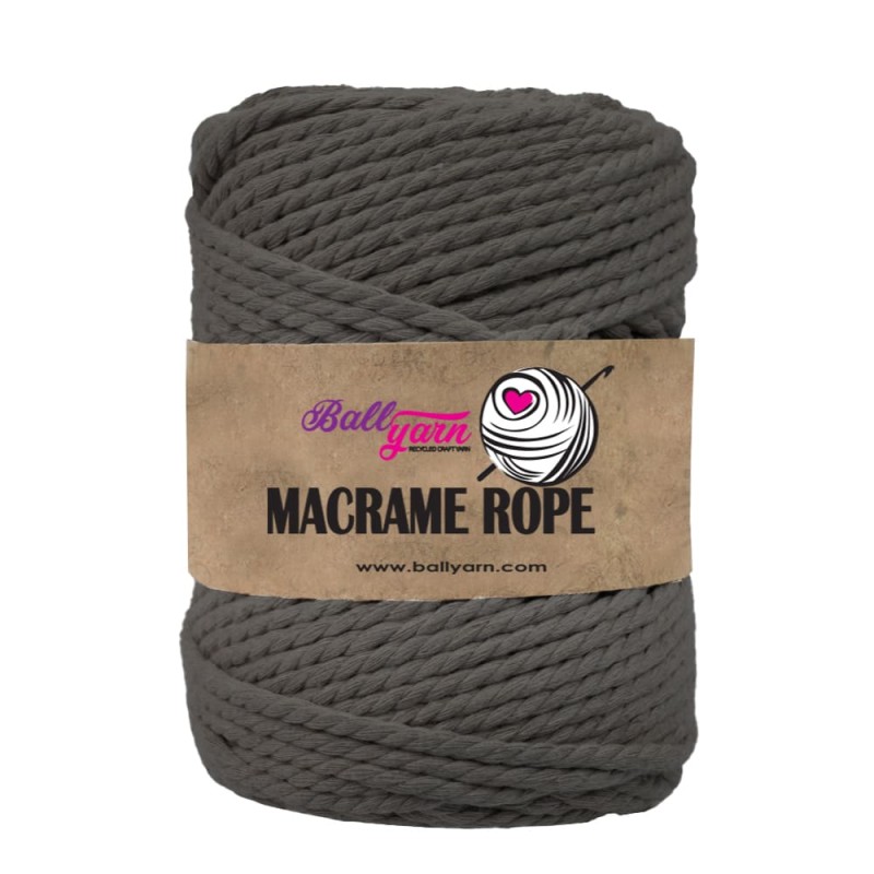 3 mm Macrame Rope 500 gr - Koyu Bej