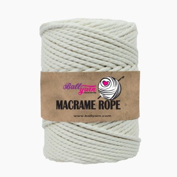 3 mm Macrame Rope 500 gr - Ekru
