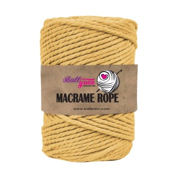 3 mm Macrame Rope 500 gr - Sarı