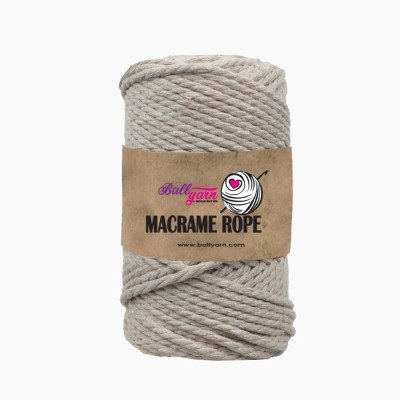 4 mm Macrame Rope 330 gr - Açık Bej