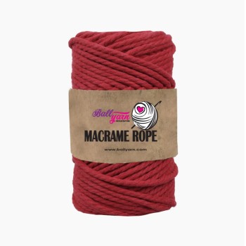 4 mm Macrame Rope 330 gr - Kırmızı