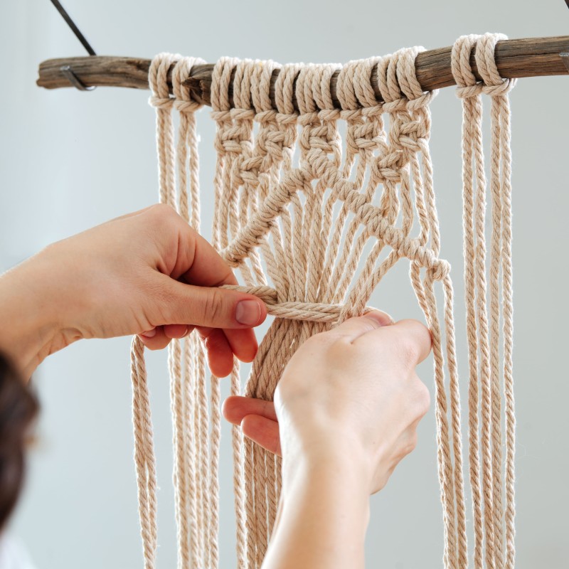 3 mm Macrame Rope 250 gr - Beyaz