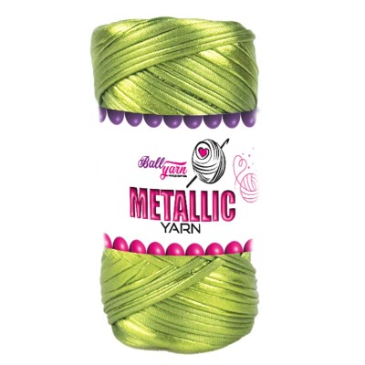 Metalik Deri İp - Fıstık Yeşili