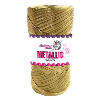 Metalik Deri İp - Koyu Gold