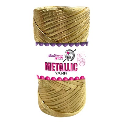 Metalik Deri İp - Koyu Gold