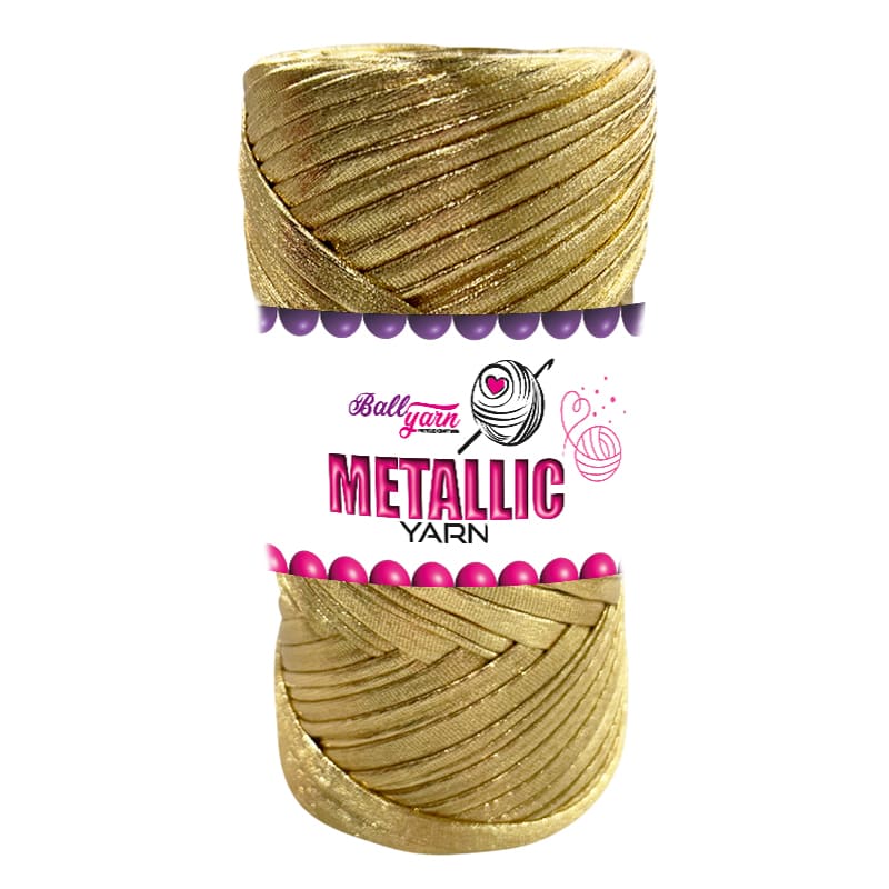 Metalik Deri İp - Koyu Gold