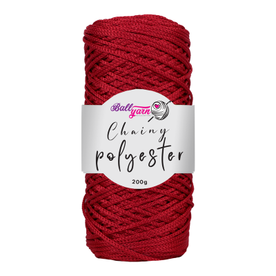 Polyester Macrame - Kırmızı