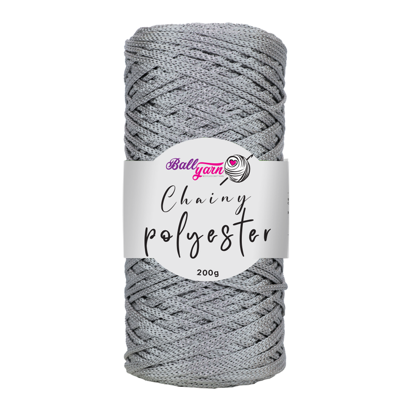 Polyester Macrame - Gümüş