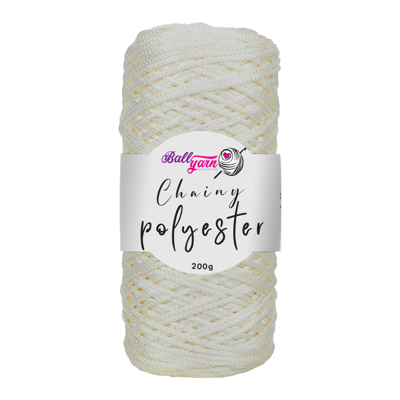 Polyester Macrame - Şeker Beyazı