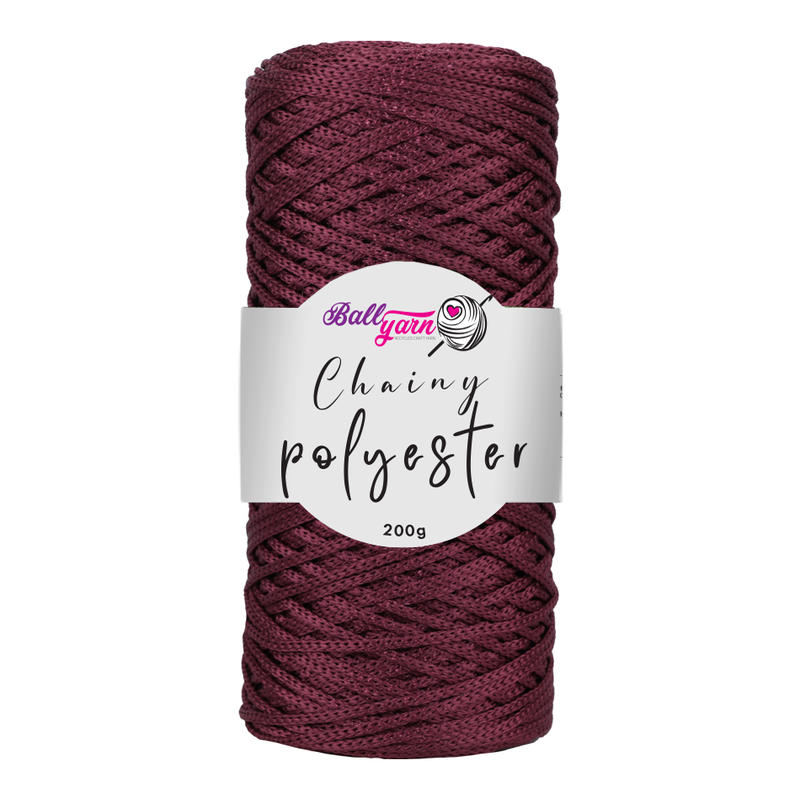 Polyester Macrame - Bordo