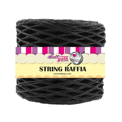 String Raffia -Siyah
