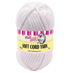 SOFT CORD YARN -BEYAZ