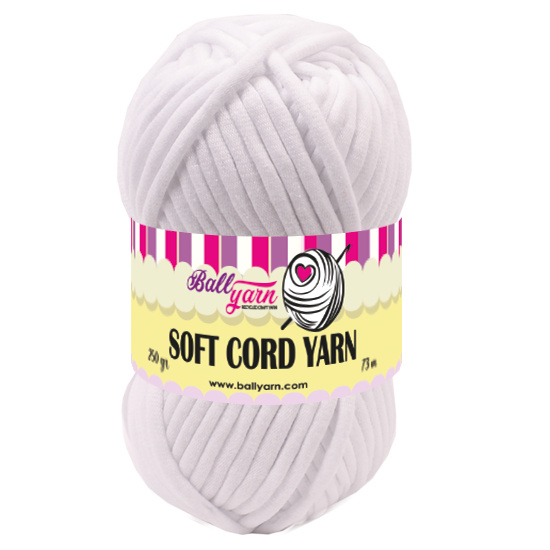 SOFT CORD YARN -BEYAZ